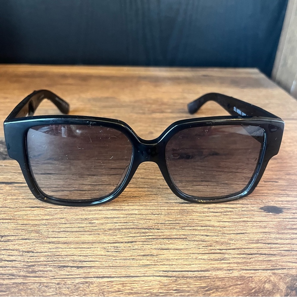 Yves Saint Laurent Original Black Oversized Black Sunglasses with some scratches